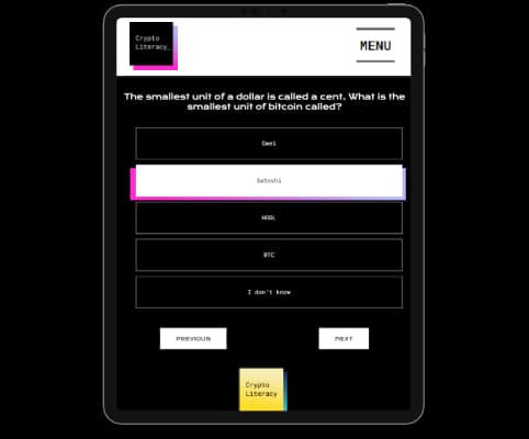 cryptoliteracy.org/quiz screenshot